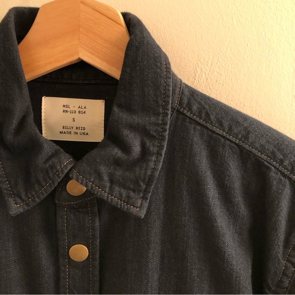 Billy Reid Denim Shirt (size S) - Picture 2 of 4